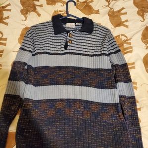 Guys striped blue sweater